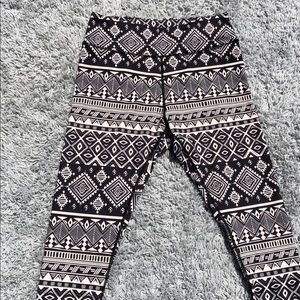 Black and white leggings